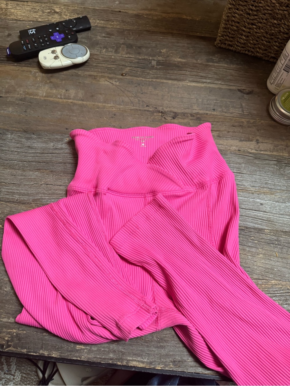 Year of Ours Ribbed Hot Pink Jumpsuit